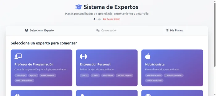 Imagen del proyecto Plataforma de Programas Personalizados con IA