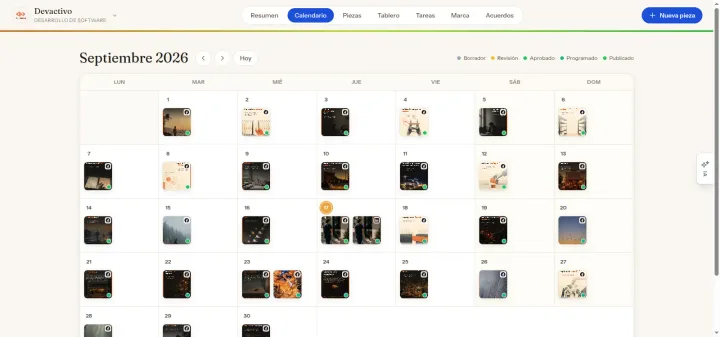 Proyecto: Redes (Operación de contenido para agencias · En producción)